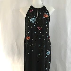 BCBG MaxAzria halter dress size M, matte jersey
